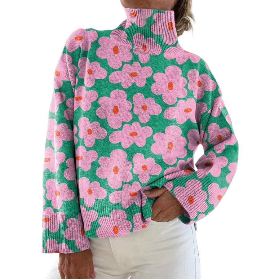 Valerie - Floral Knit Sweater