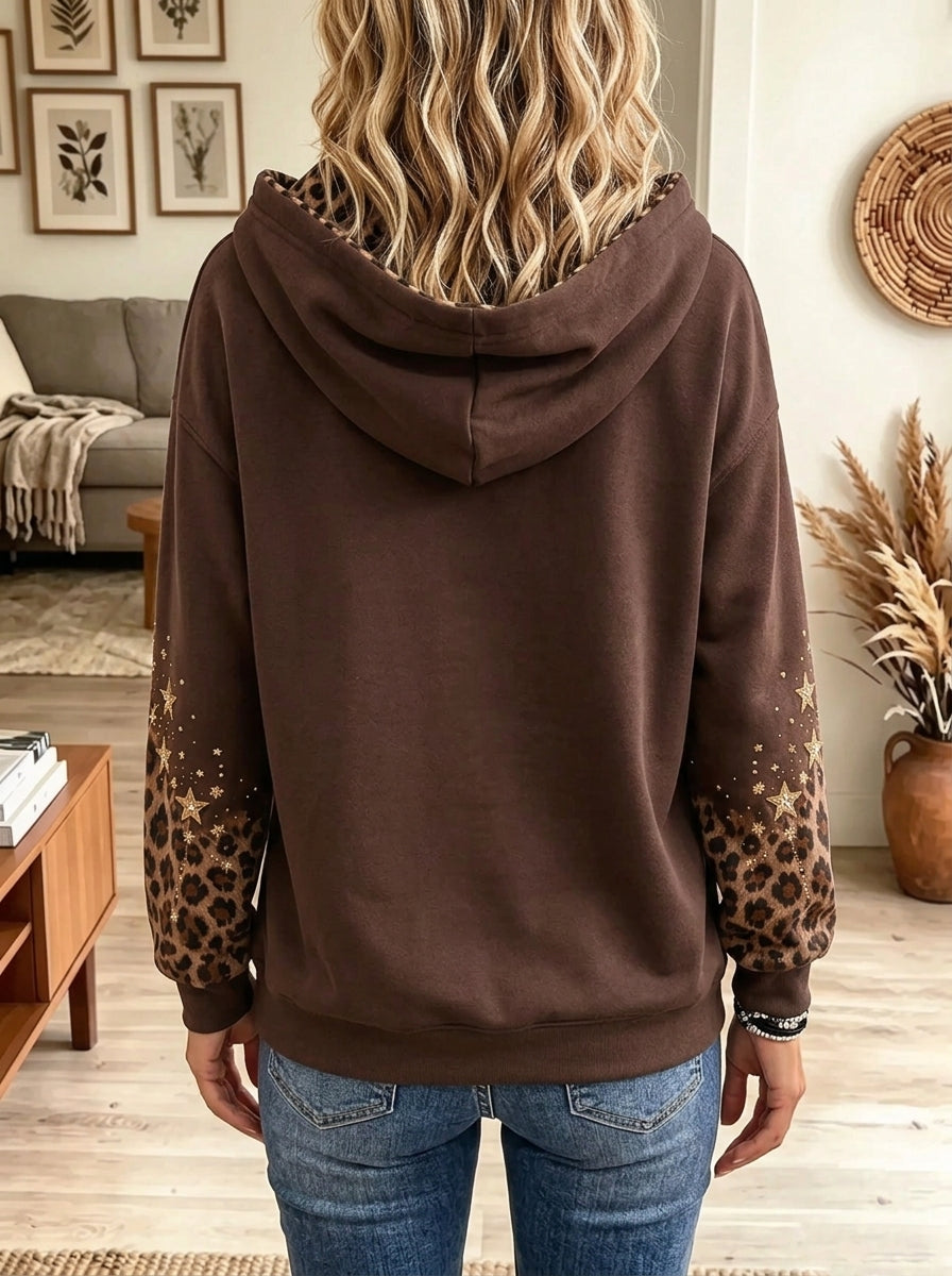 Women's Leopard Christmas Tree Hoodie