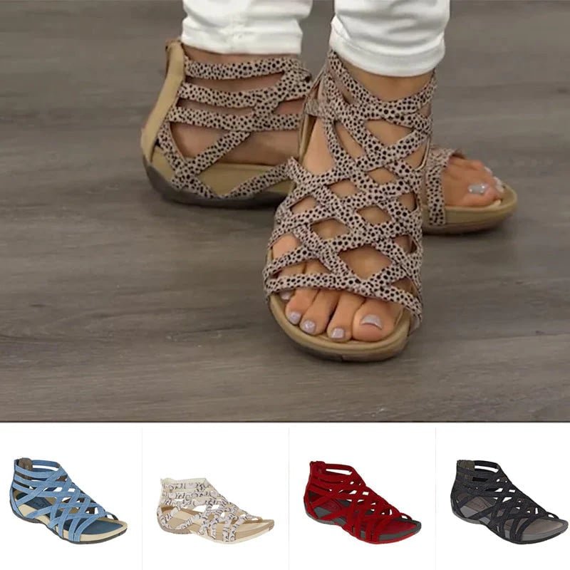 Sophia | Women's Orthopedic Adjustable Strappy Flat Sandals