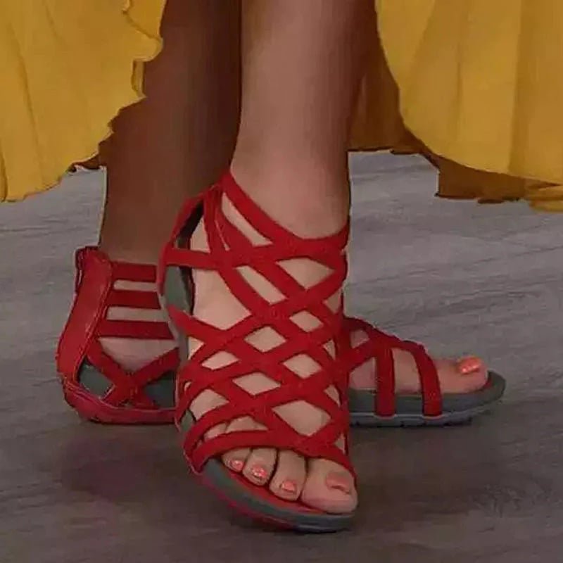 Sophia | Women's Orthopedic Adjustable Strappy Flat Sandals