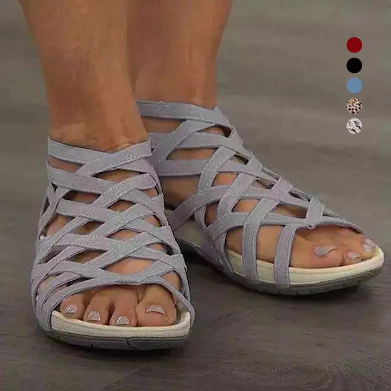Sophia | Women's Orthopedic Adjustable Strappy Flat Sandals